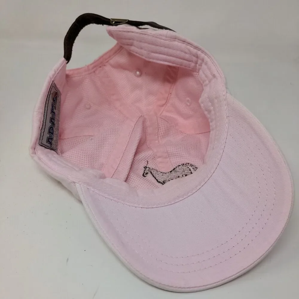 Adams Women's Slideback Hat Pink Embroidered Horse Equestrian Logo Cotton - Picture 10 of 13